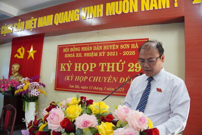 HĐND huyện tổ chức kỳ họp thứ 29 (kỳ họp chuyên đề)