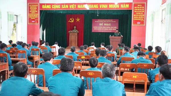 BẾ MẠC HUẤN LUYỆN DÂN QUÂN TẠI CHỖ, DÂN QUÂN CƠ ĐỘNG NĂM 2026