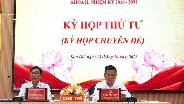 HĐND XÃ SƠN HÀ TỔ CHỨC KỲ HỌP THỨ TƯ (KỲ HỌP CHUYÊN ĐỀ)
